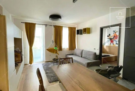 A one-bedroom, newly built apartment is for rent in Budapest, District VIII, Corvin Quarter