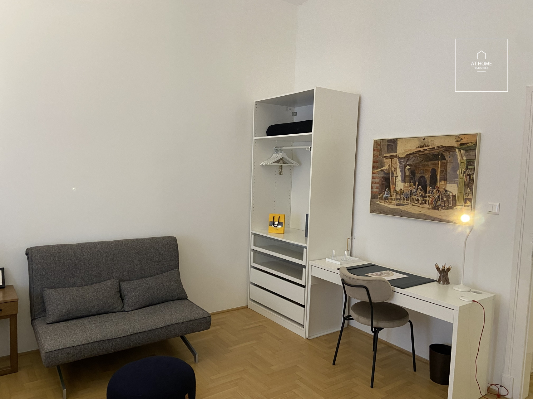 A two-bedroom premium apartment is available for rent in District V of Budapest, in Lipótváros.