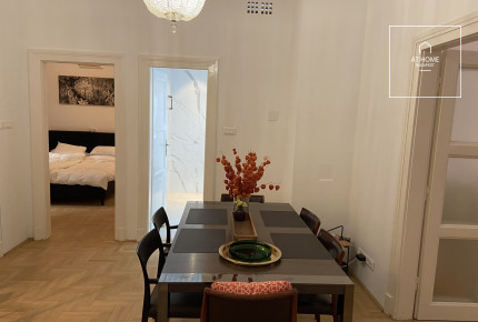 A two-bedroom premium apartment is available for rent in District V of Budapest, in Lipótváros.