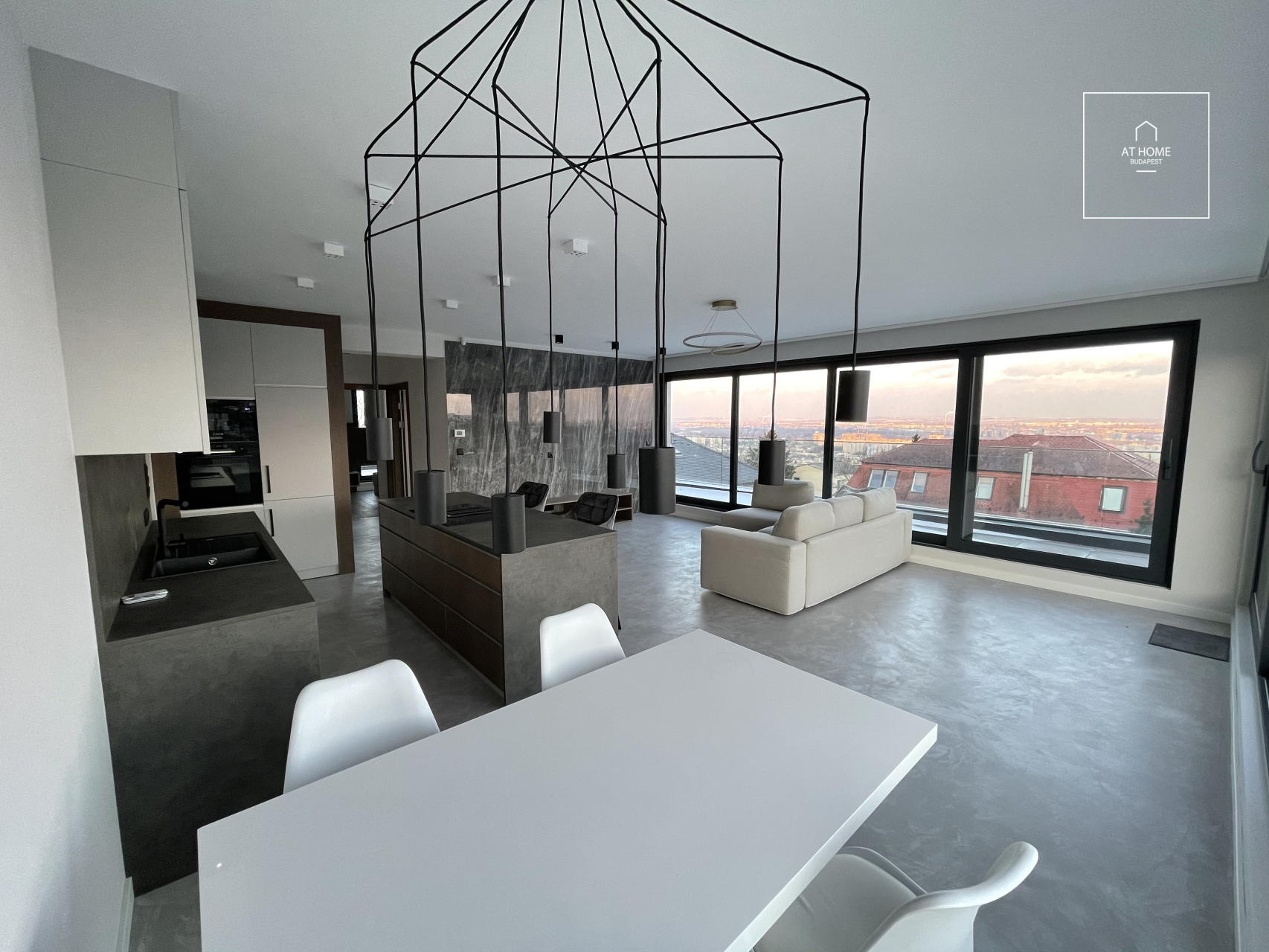 Újépítésű 2 hálószobás penthouse  lakás bérbeadó a III. kerületben