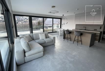 Newly built 2-bedroom penthouse apartment for rent in Budapest III. district