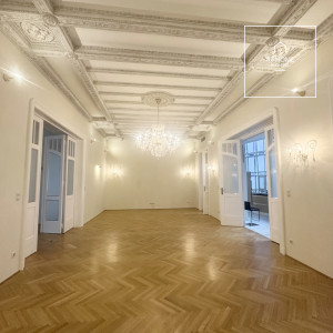 Three-bedroom apartment for rent in Budapest, District V, Lipótváros.