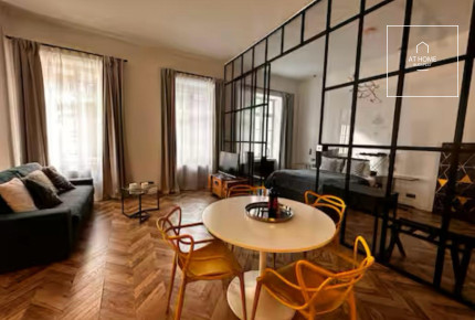 Modern 1-bedroom apartment for rent on Fashion street, V. district, Budapest