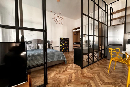 Modern 1-bedroom apartment for rent on Fashion street, V. district, Budapest