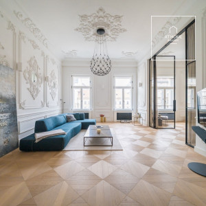 Renovated 122 sqm luxury apartment with 2 bedrooms in Budapest’s 5th district, Lipótváros