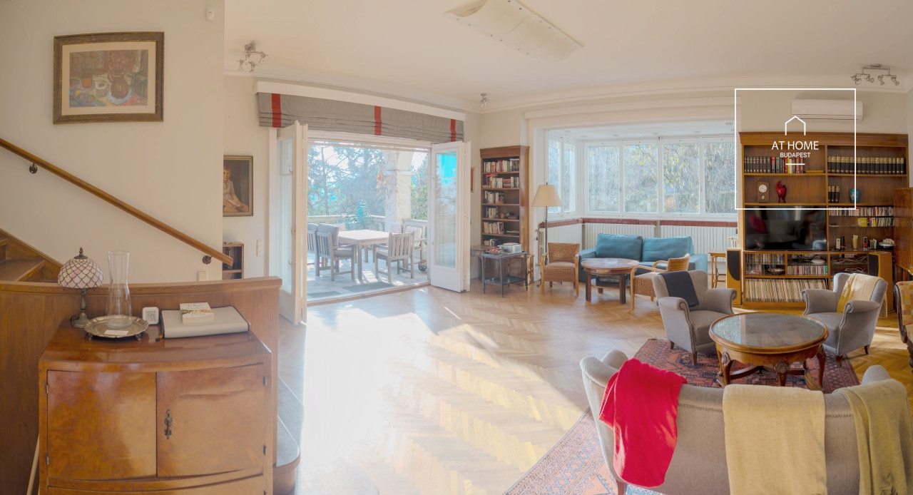 Panoramic 220 sqm Villa Apartment in District II, Rózsadomb