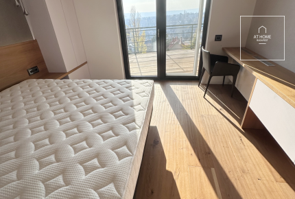 Premium 3-bedroom panoramic apartment with 115 sqm terrace for rent in Budapest, District XII.