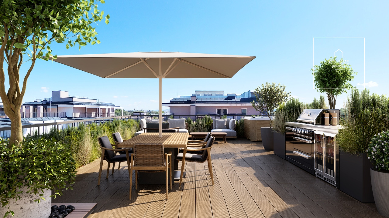 A newly built penthouse apartment for sale in Budapest, District XIII, Lőportárdűlő.