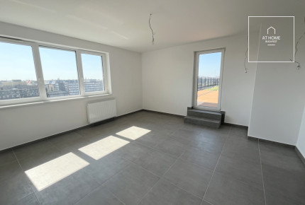 A newly built penthouse apartment for sale in Budapest, District XIII, Lőportárdűlő.