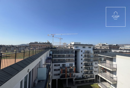 A newly built penthouse apartment for sale in Budapest, District XIII, Lőportárdűlő.