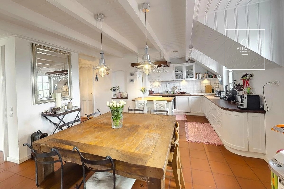 Three-Story, 5-Bedroom Family Home with Swimming Pool in Downtown Szentendre