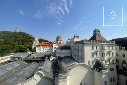 A romantic style,  attic apartment for sale in Budapest, 11th district, Gellért Hill