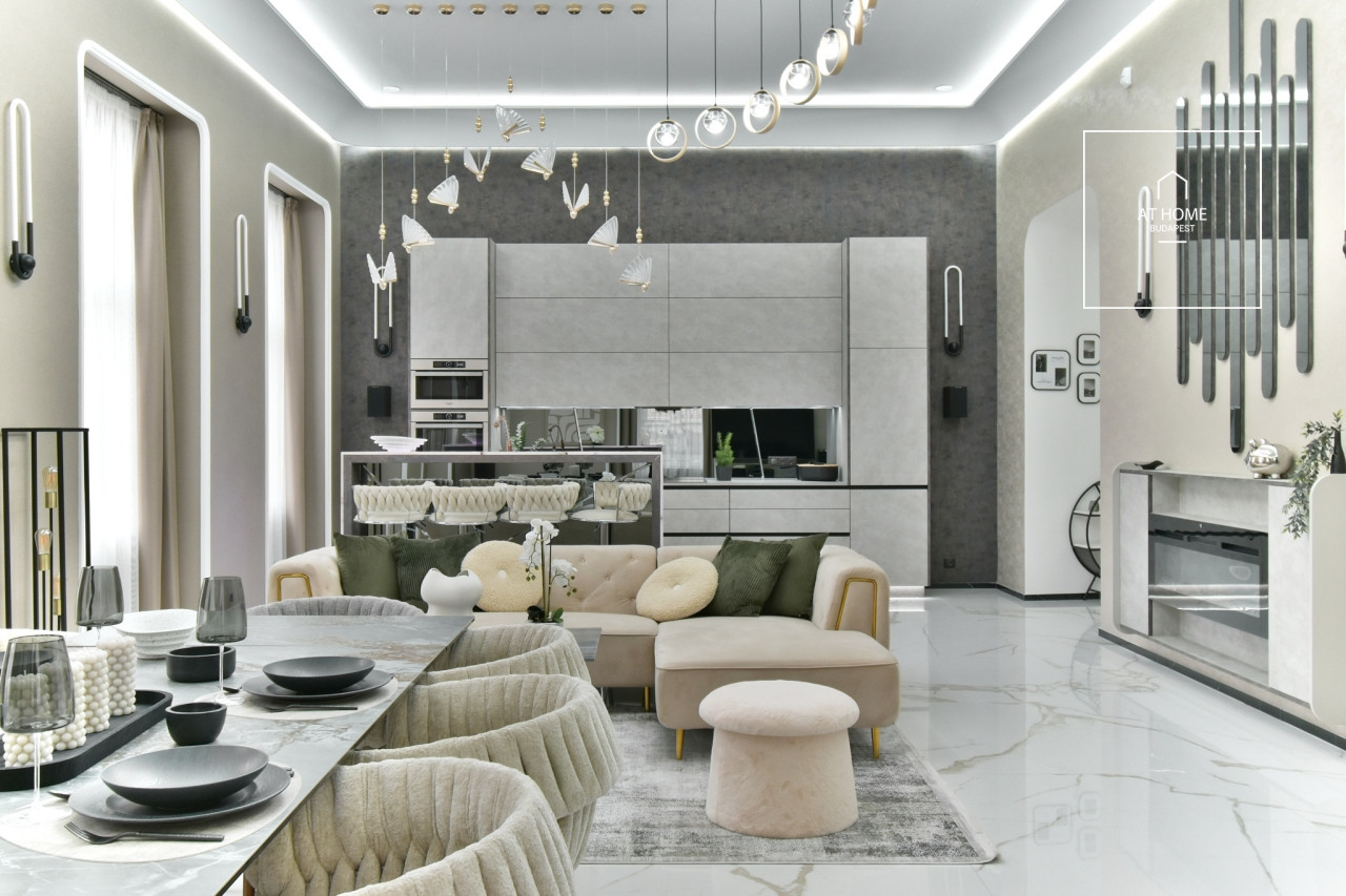 Renovated 3-Bedroom Apartment with Balcony in District V, Downtown