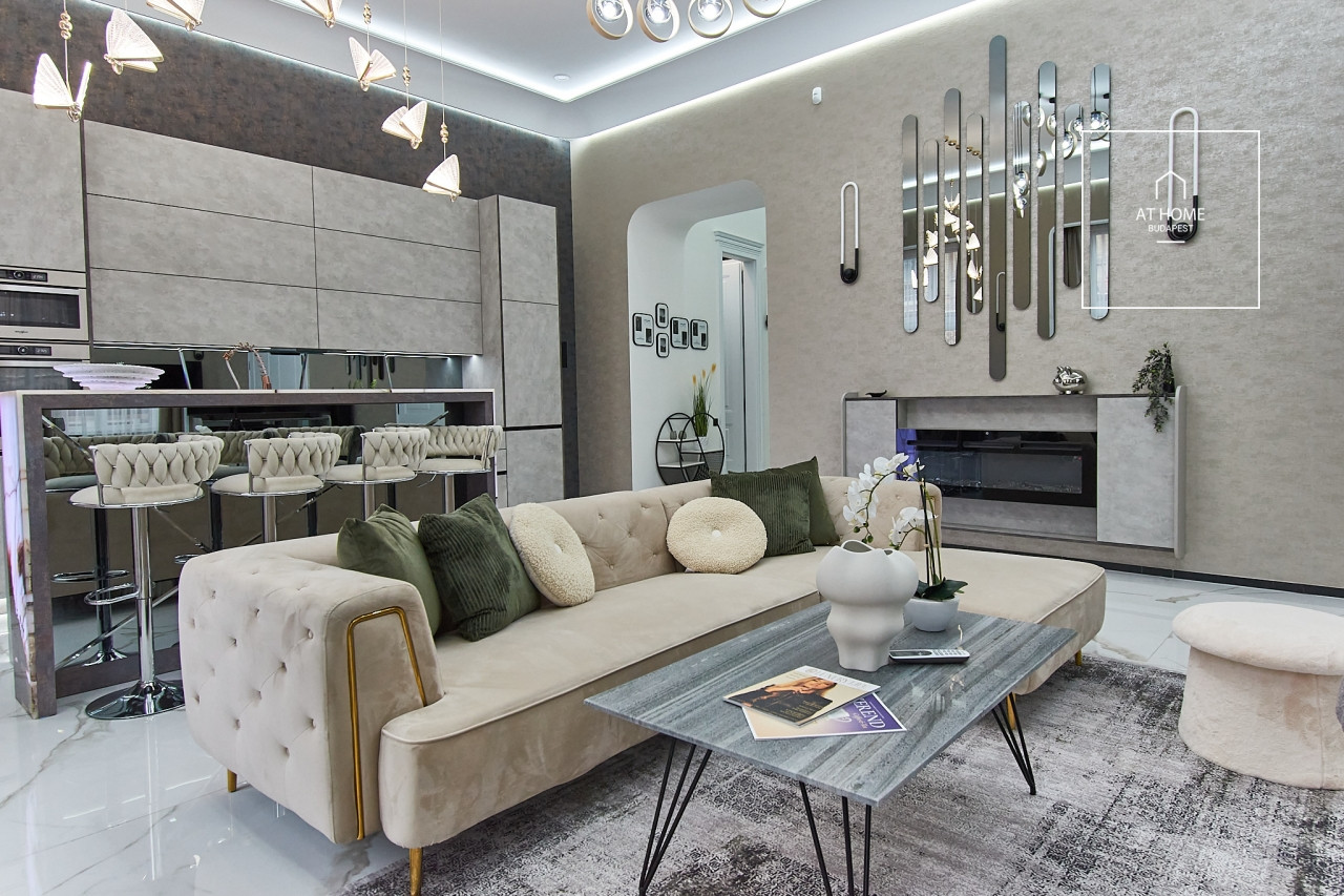 Renovated 3-Bedroom Apartment with Balcony in District V, Downtown