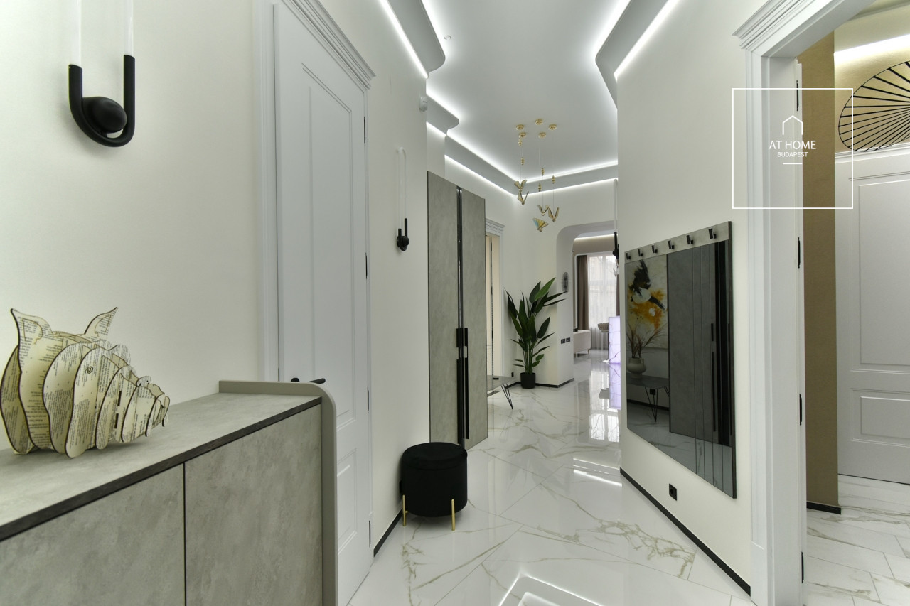 Renovated 3-Bedroom Apartment with Balcony in District V, Downtown