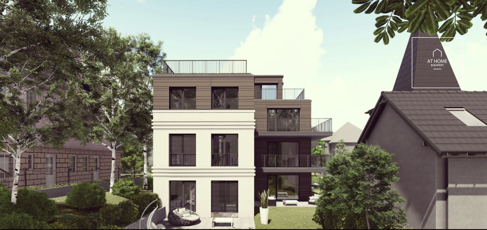 Newly-built penthouse apartment is for sale, Rózsadomb, 2nd district, Budapest