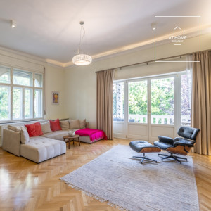 Stunning apartment in villa with garden and views for rent Budapest II. district, Rózsadomb