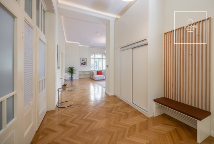 Stunning apartment in villa with garden and views for rent Budapest II. district, Rózsadomb