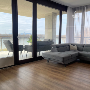 Danube-side three-bedroom apartment for rent Budapest XIII. district, Marinapart