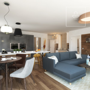 Luxury penthouse with view is for rent in the 2nd district of Budapest