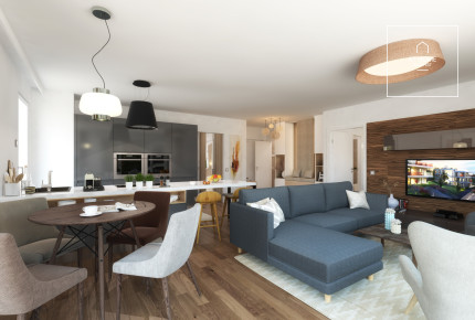 Luxury penthouse with view is for rent in the 2nd district of Budapest