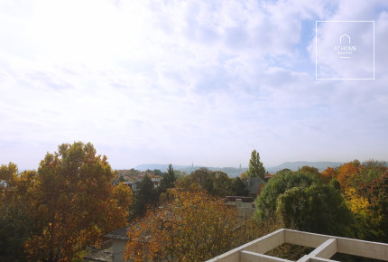 Luxury penthouse with view is for rent in the 2nd district of Budapest