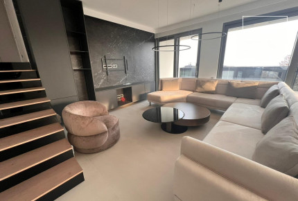 Luxury penthouse with view is for rent in the 2nd district of Budapest