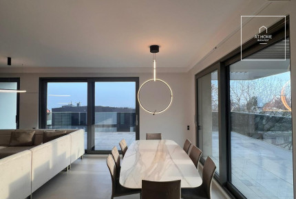 Luxury penthouse with view is for rent in the 2nd district of Budapest