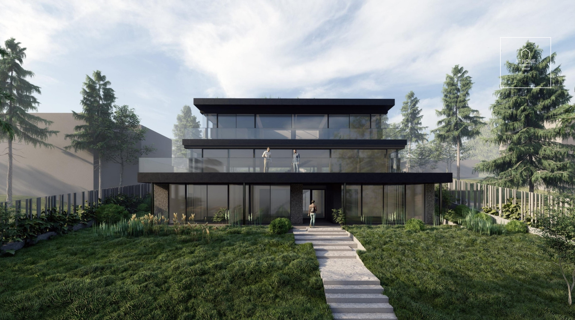 Newly-built minimal style family house for sale, Budapest, district 12.