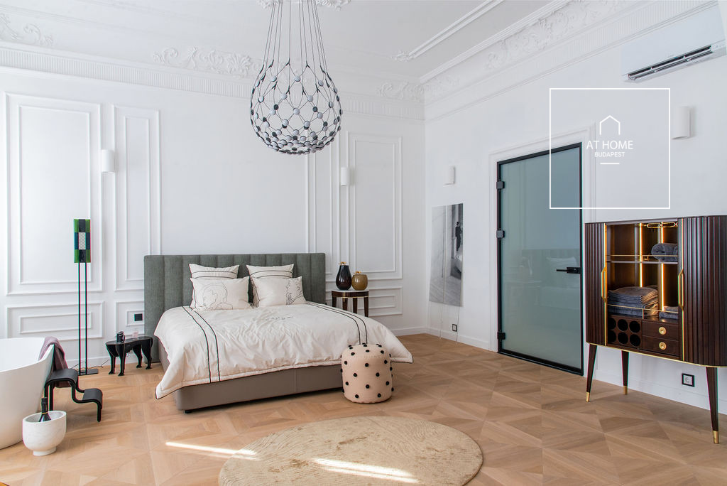 Elegant two-bedroom apartment is for sale in Budapest 6th district, next to Opera House