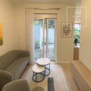 Ground floor studio apartment with private garden in District II, Rózsadomb, Budapest