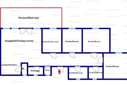 4-bedroom apartment for rent in district II., Budapest