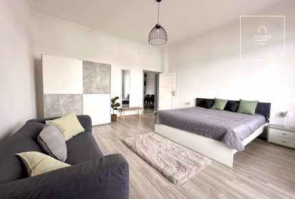 Renovated 80 sqm panoramic-view apartment in District II, Víziváros