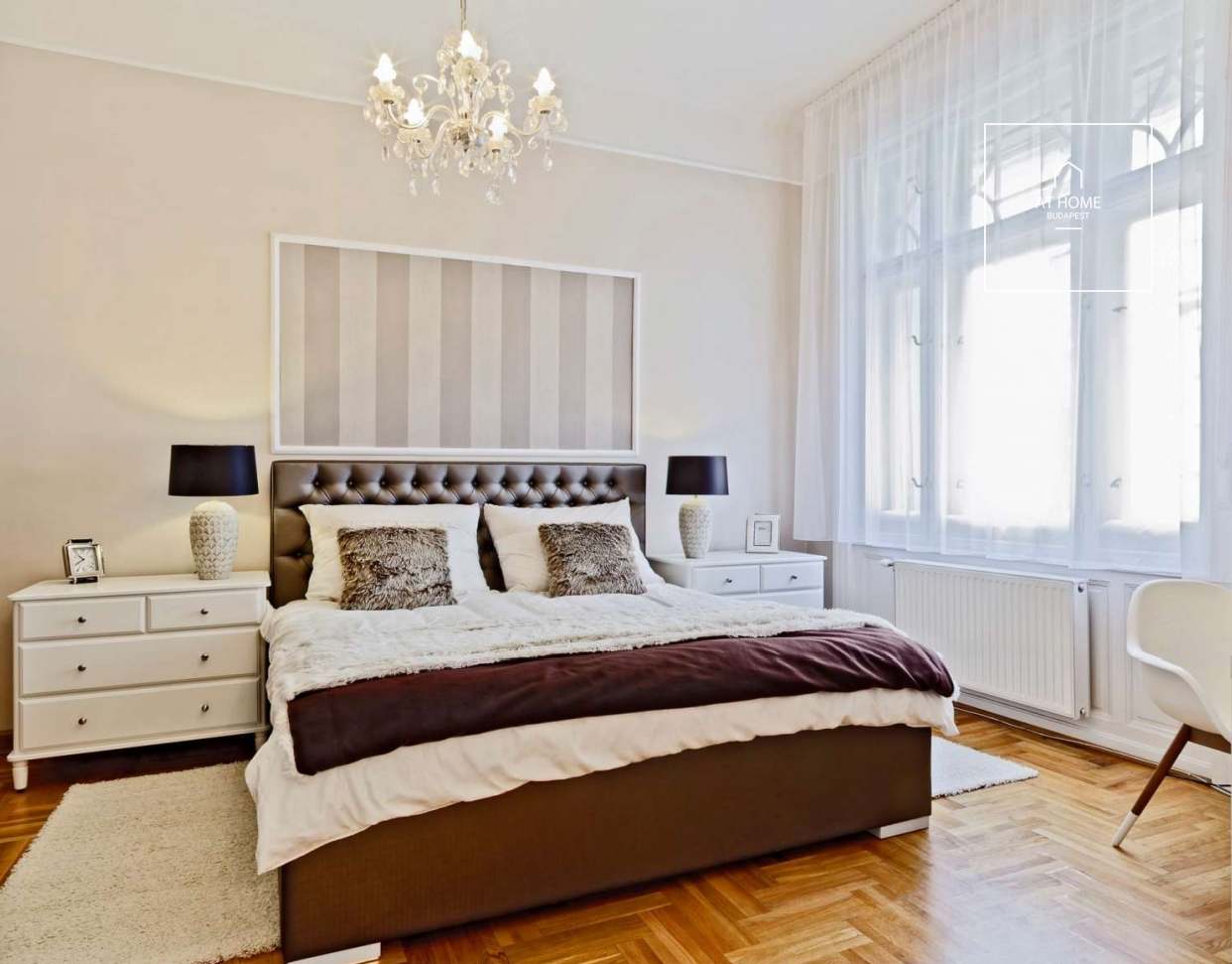Exclusive 99 sqm two-bedroom apartment with a 3 sqm balcony in Budapest’s 6th District