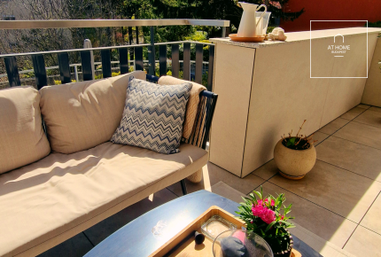 Newly built apartment with garden connection for rent Budapest II. district, Szemlőhegy