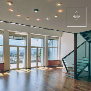 182 sqm panoramic apartment with 2 bedrooms in District IX, Millennial City Center