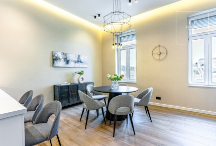 Two-bedroom luxury apartment with a panoramic view of the Danube, Budapest V. district Lipótváros