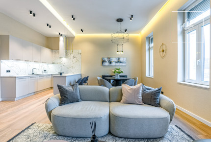 Two-bedroom luxury apartment with a panoramic view of the Danube, Budapest V. district Lipótváros