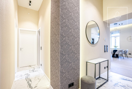 Two-bedroom luxury apartment with a panoramic view of the Danube, Budapest V. district Lipótváros