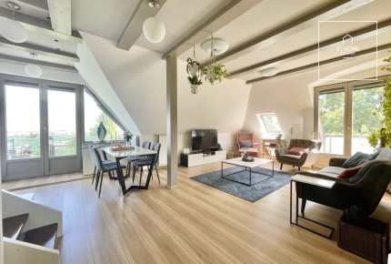 Panoramic 128 m² Apartment with Private Garden in District II, Zöldmál