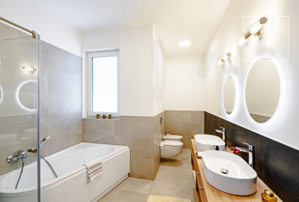 Newly built premium apartment with private garden Budapest II. district, Rózsadomb