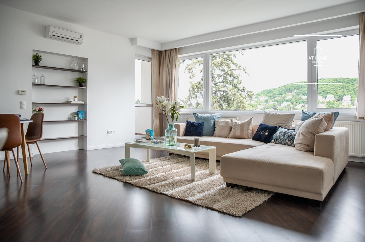 Premium two-bedroom apartment with panoramic views in the 2nd district, Törökvész, Budapest
