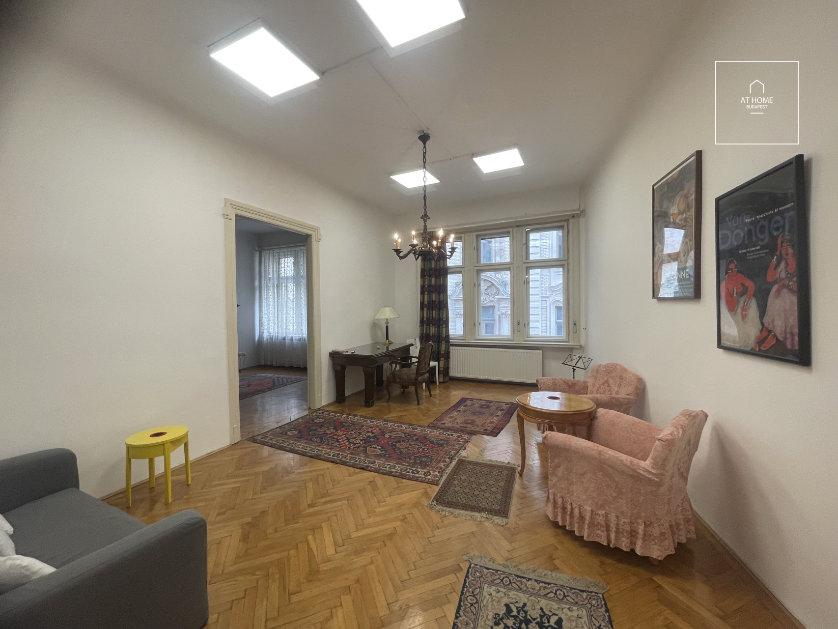 Two-bedroom elegant apartment available for rent in Budapest District V, Downtown