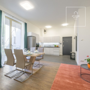 Newly built one-bedroom apartment with terrace for rent Budapest 6th district,  Diplomatic Quarter