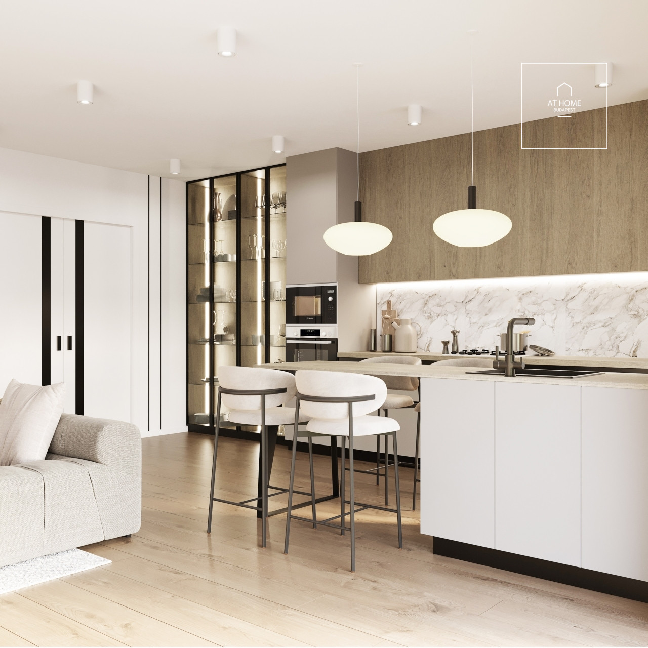 Newly built 141 sqm three-storey semi-detached house for sale in District II/A, Remetekertváros