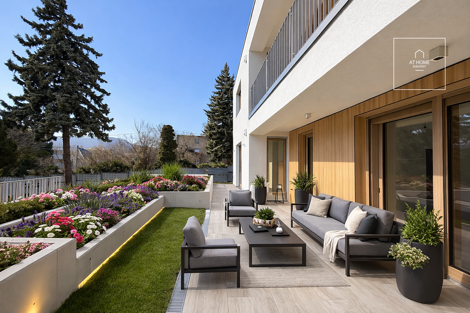 Newly-built luxury apartment with exclusive garden for sale in Törökvész, 2nd district, Budapest