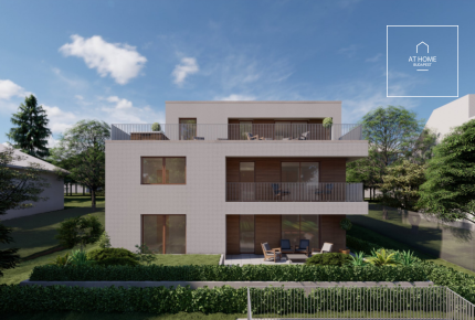Newly-built luxury apartment with exclusive garden for sale in Törökvész, 2nd district, Budapest