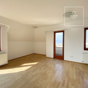 Spacious 82 sqm attic apartment with two bedrooms and terraces offering panoramic views in Budapest’s 1st district