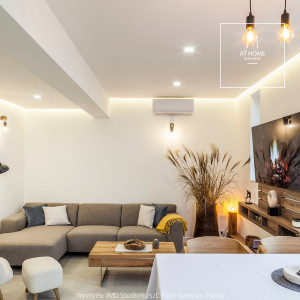 2 bedroom newly renovated and furnished, luxury apartment for rent in the 7th district of Budapest with a big 74sqm corner terrace and fantastic city view.