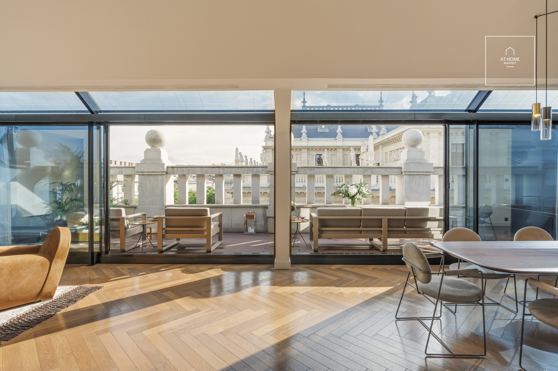 Panoramic 300 m² luxury penthouse with 3 bedrooms in Budapest’s 6th district